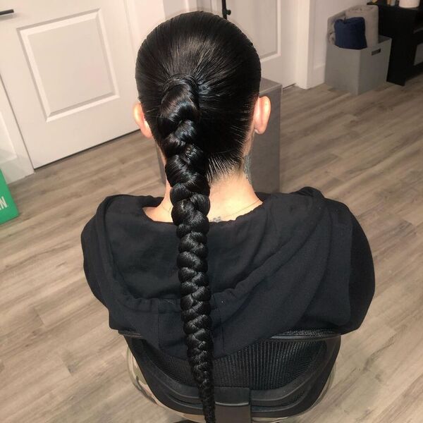 Simple and Cute - A woman wearing a black hooded jacket