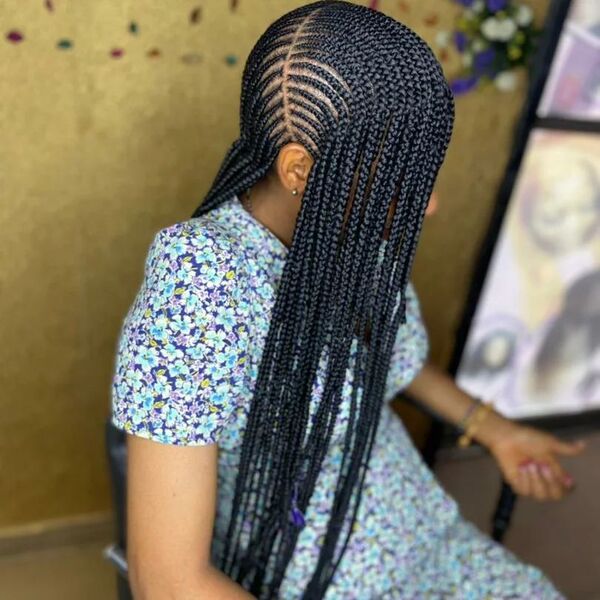 Frontal Long Braids