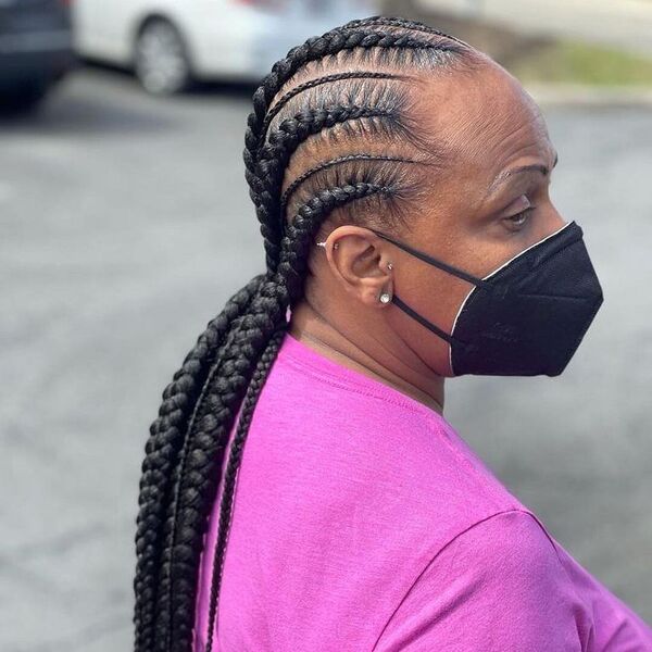 Full Sew-in with Lace Closure Braids