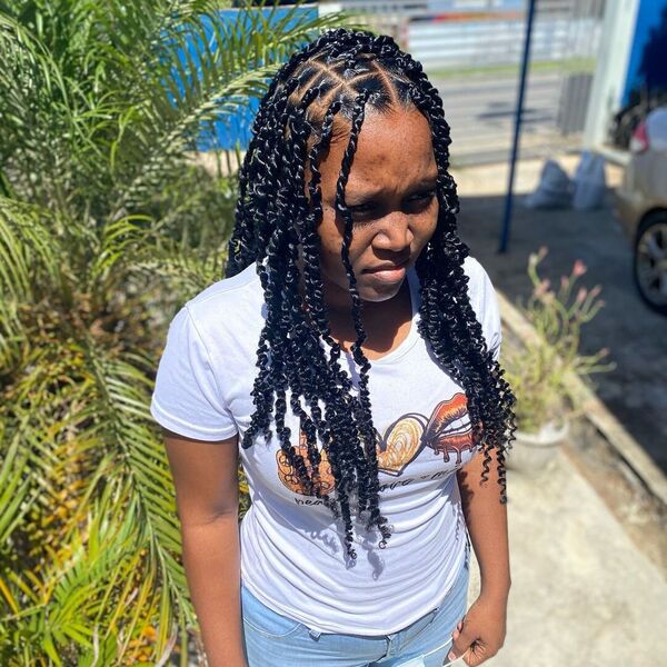 Passion Twist Braids Style